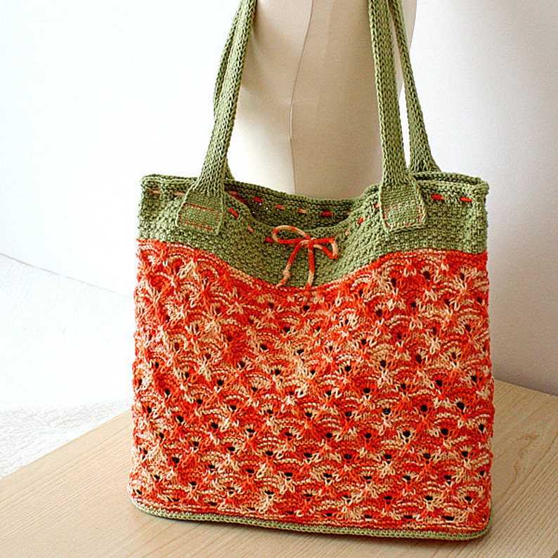Tote bag knitting pattern