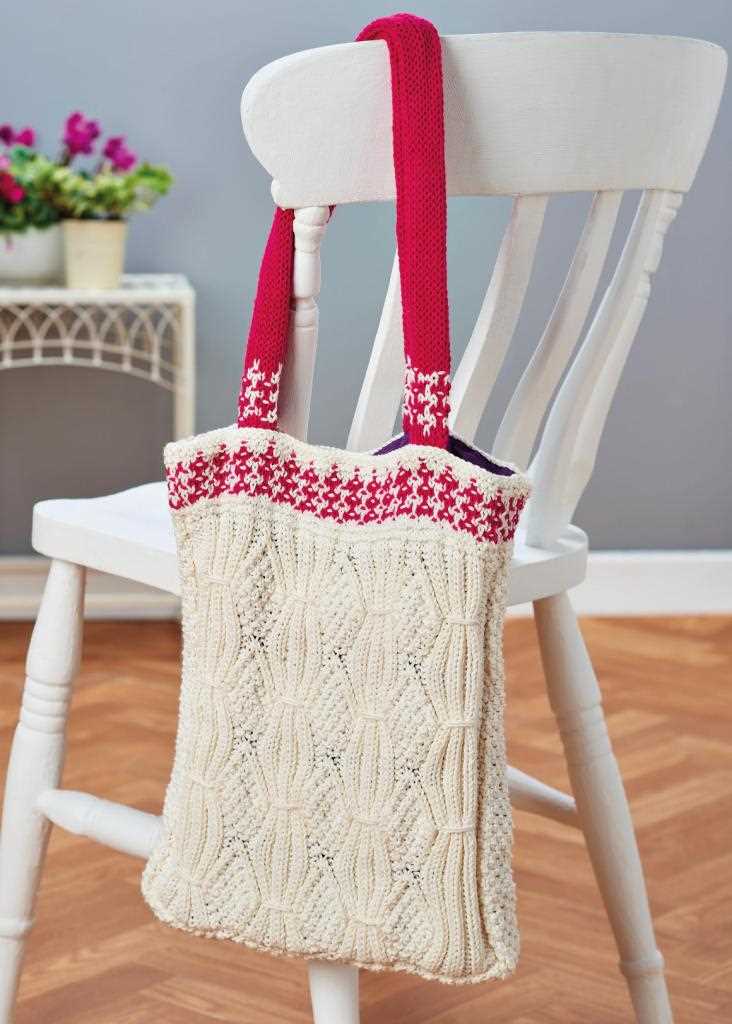Tote bag knitting pattern