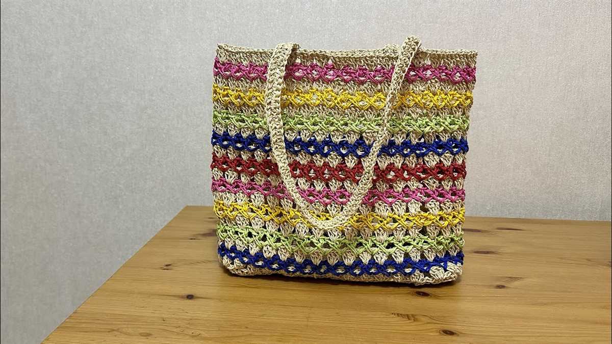 Tote bag knitting pattern