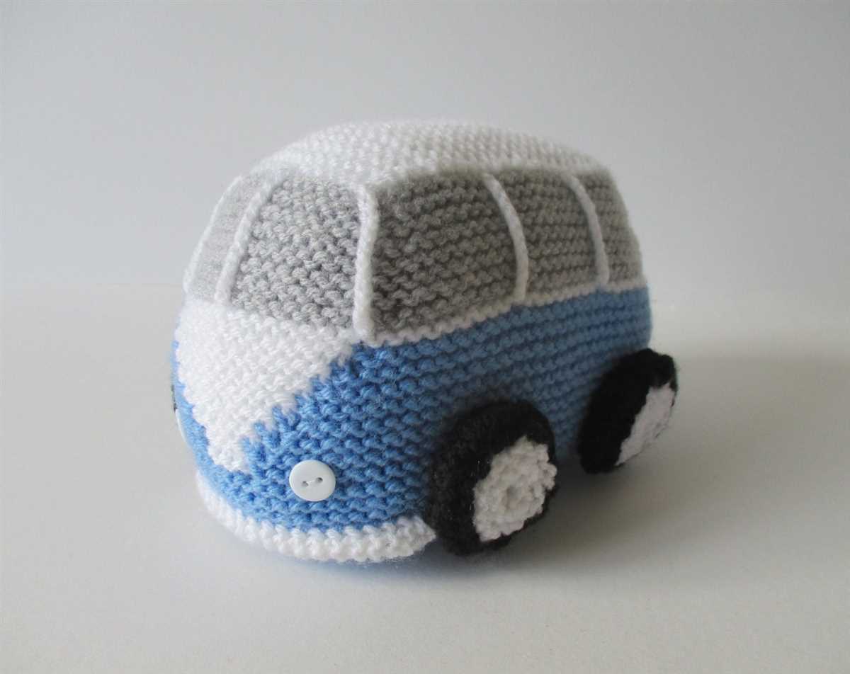 Toy car knitting pattern