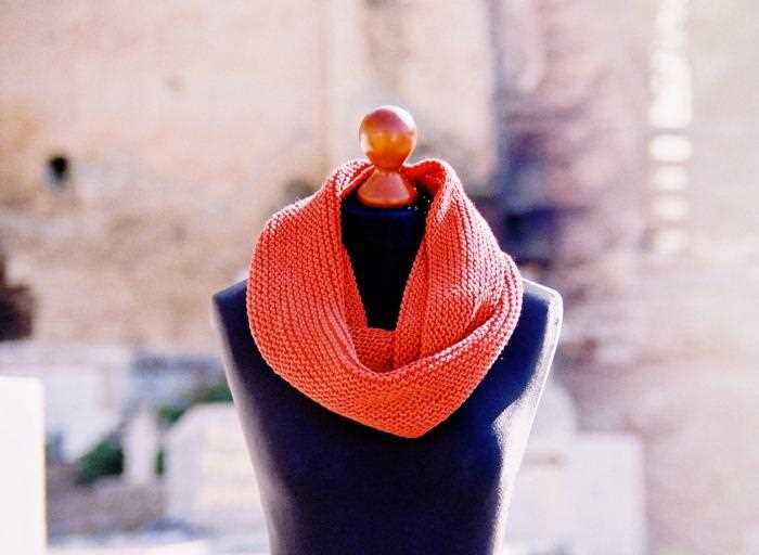 Tubular scarf knitting pattern