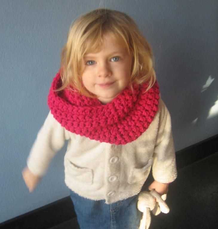 Tubular scarf knitting pattern