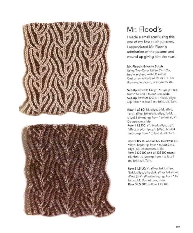Two color brioche knitting patterns
