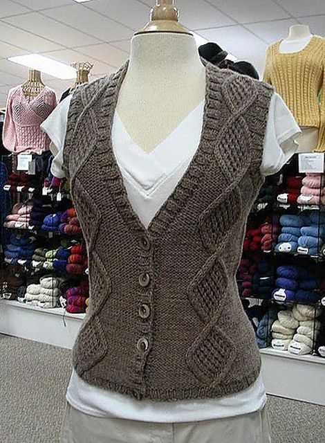 Vest knitting patterns for ladies