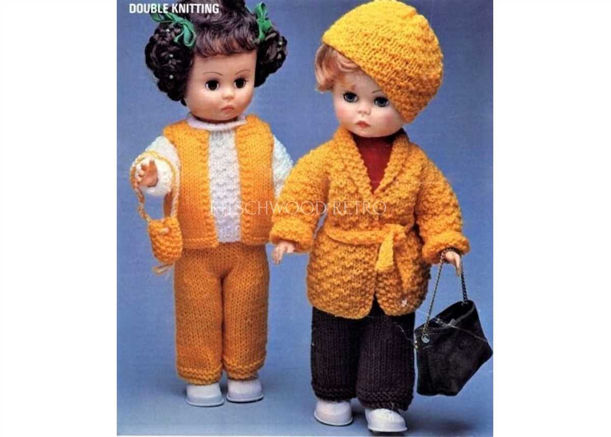 Vintage dolls clothes knitting patterns