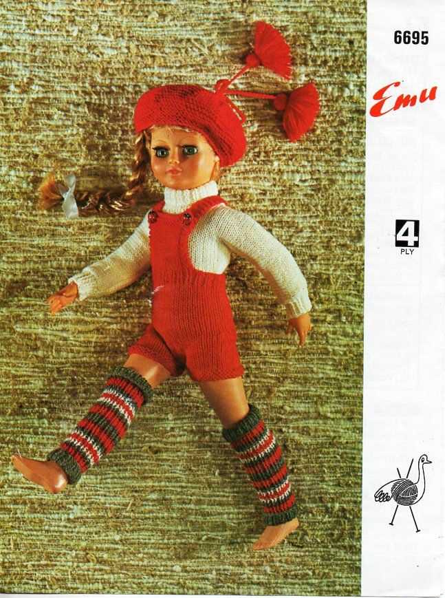 Vintage dolls clothes knitting patterns
