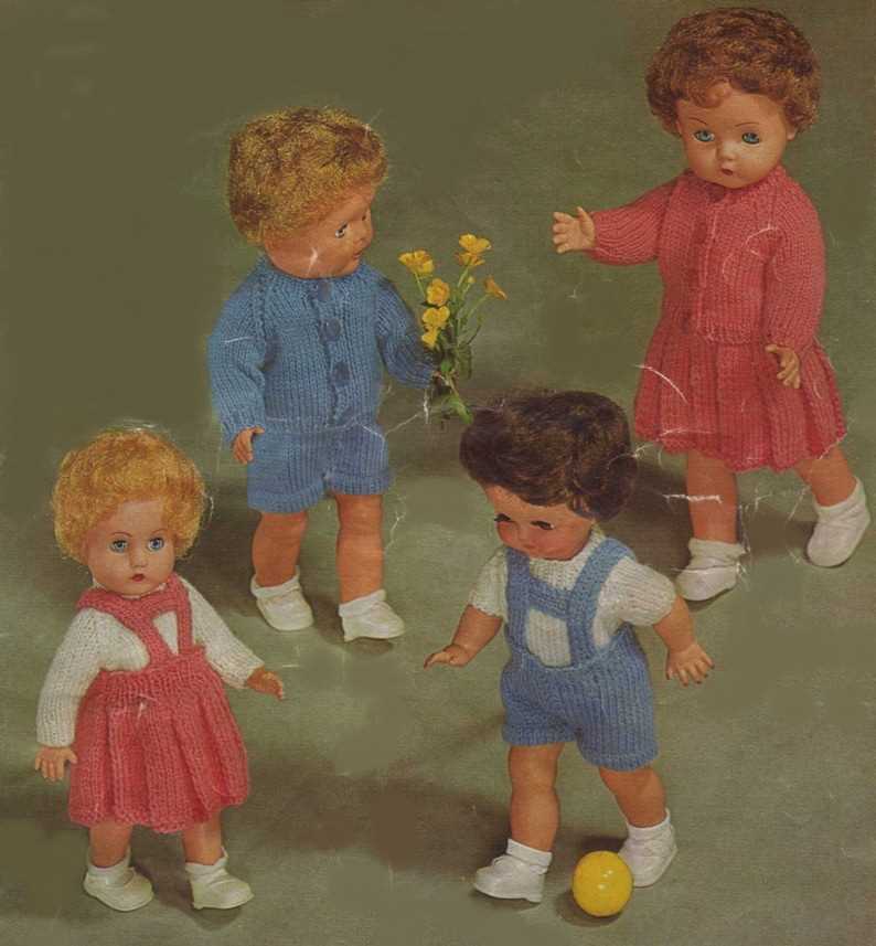 Vintage dolls clothes knitting patterns