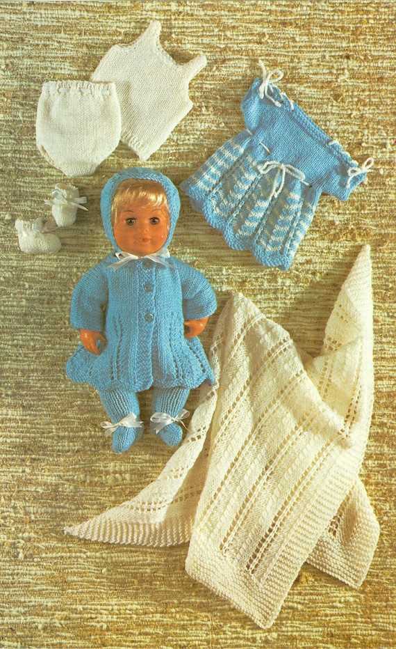 Vintage dolls clothes knitting patterns