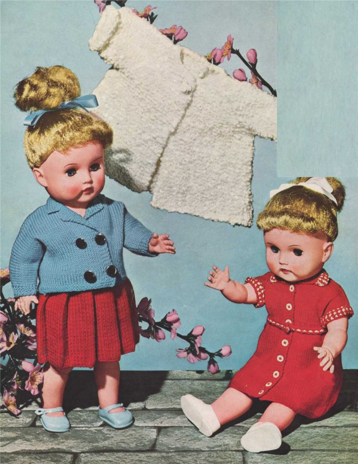Vintage dolls clothes knitting patterns