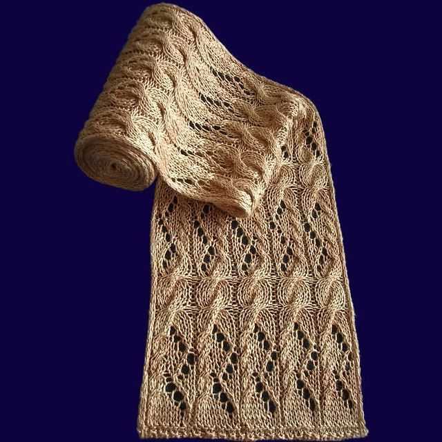 Waterfall scarf knitting pattern