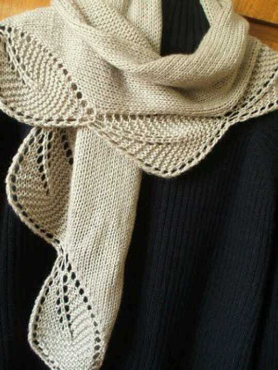 Waterfall scarf knitting pattern
