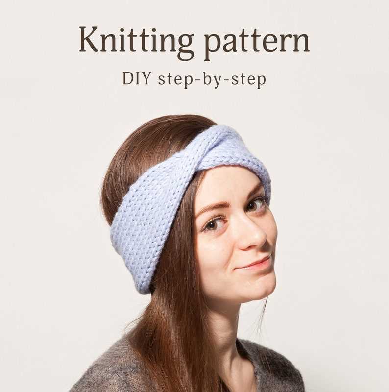 Women's knitted headband pattern
