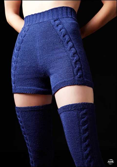 Women's knit shorts pattern