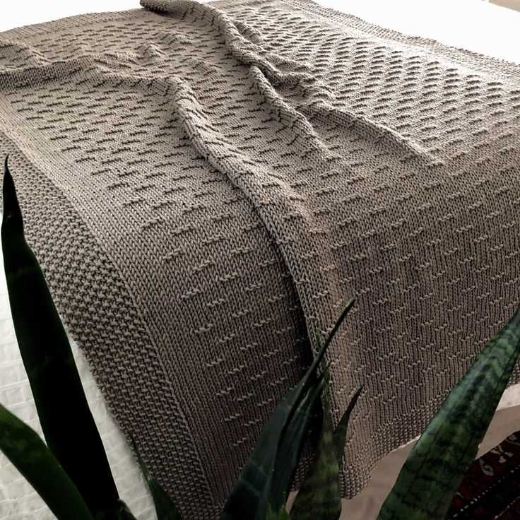 Worsted weight knit blanket pattern