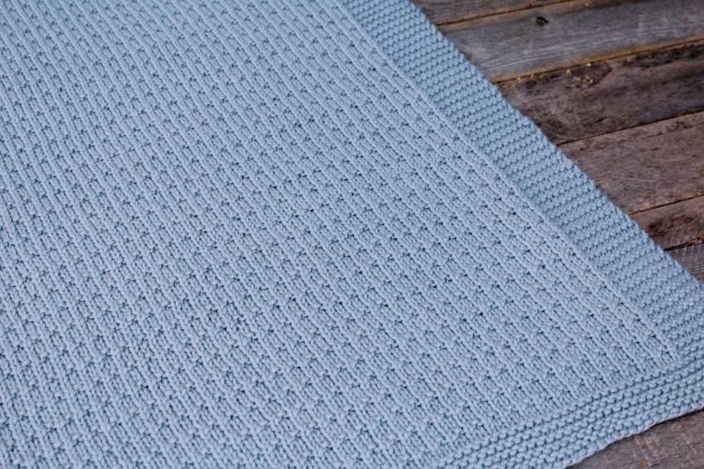 Worsted weight knit blanket pattern