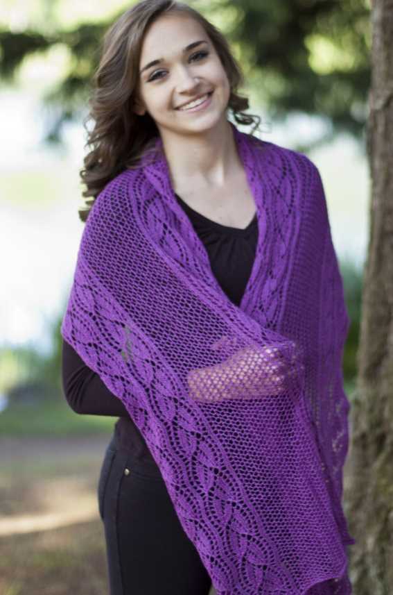 Wrap shawl knitting pattern