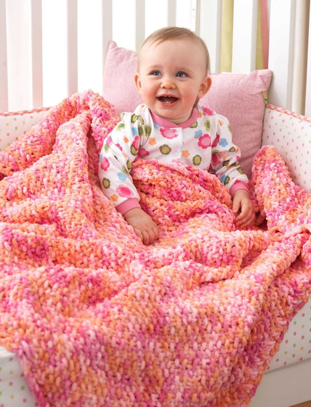 Yarnspirations bernat baby blanket knit pattern