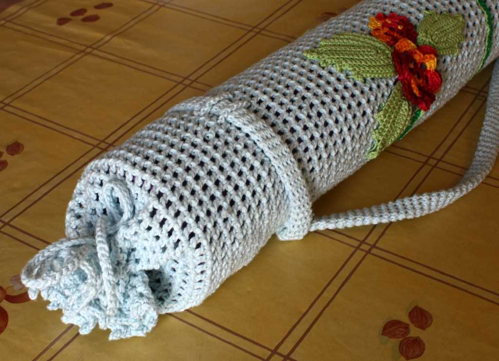 Yoga mat bag knitting pattern