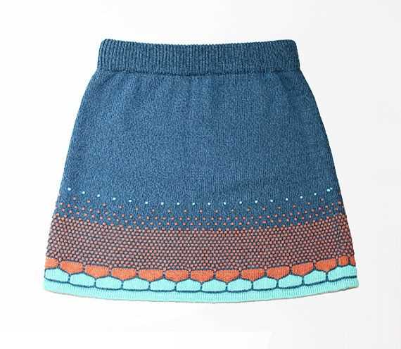 A line knit skirt pattern