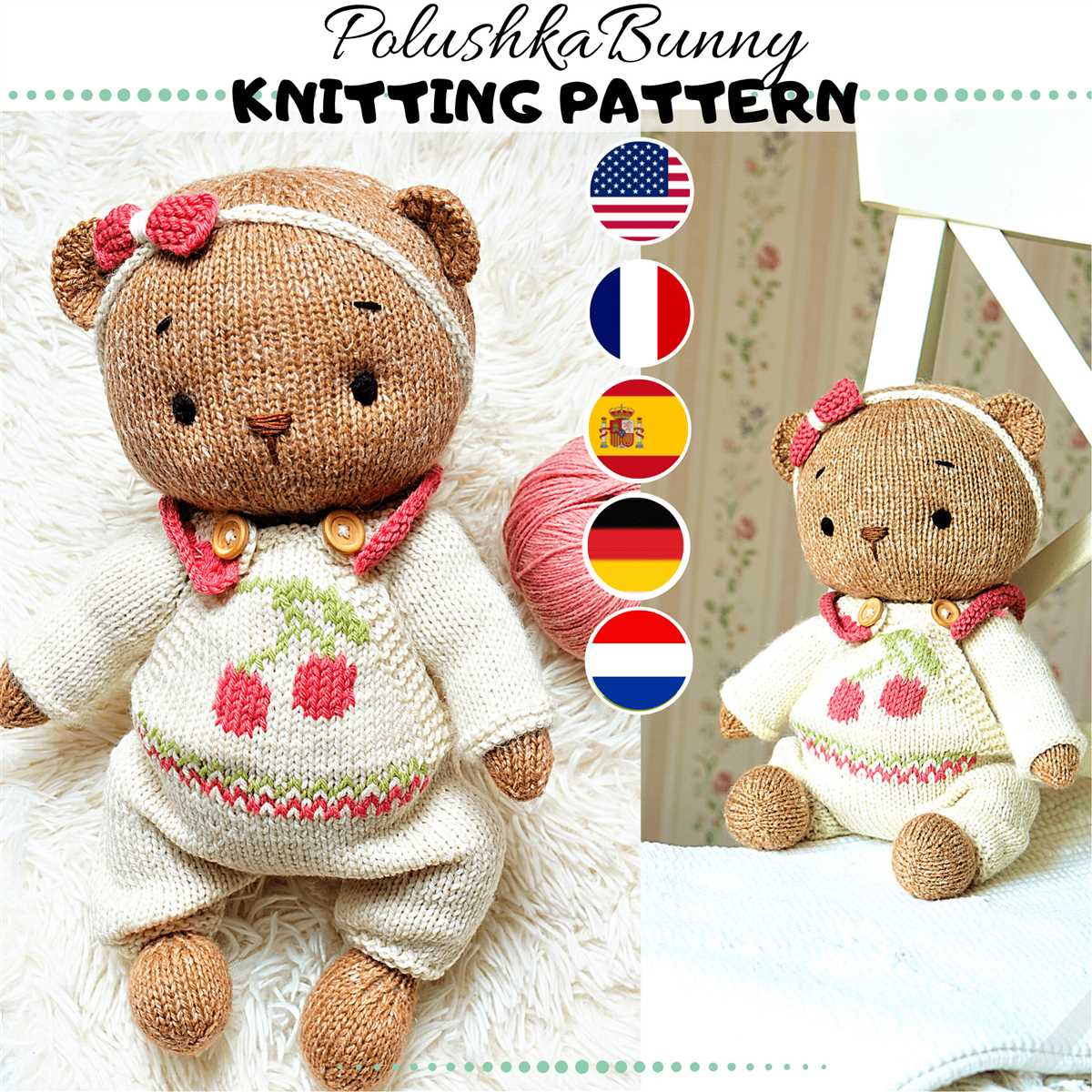 Knitted clothes for teddy bears patterns