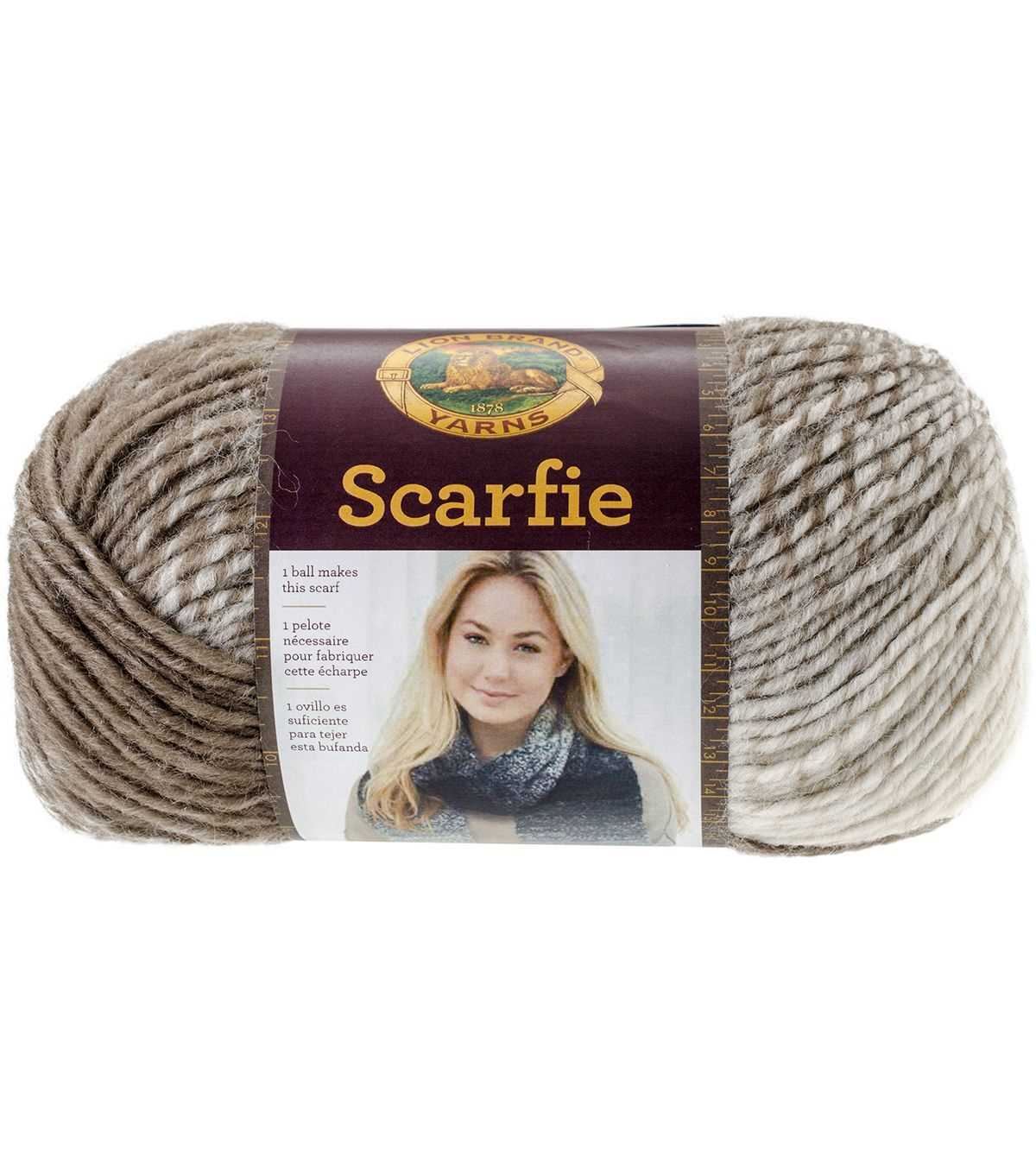 Lion brand scarfie yarn knit patterns