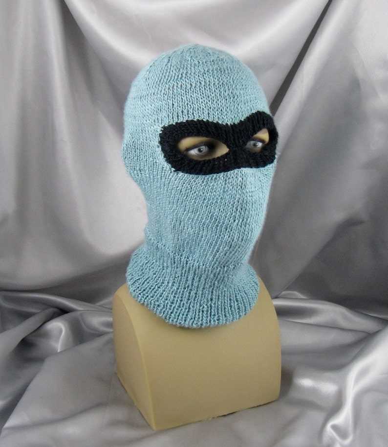 Balaclava mask knitting pattern