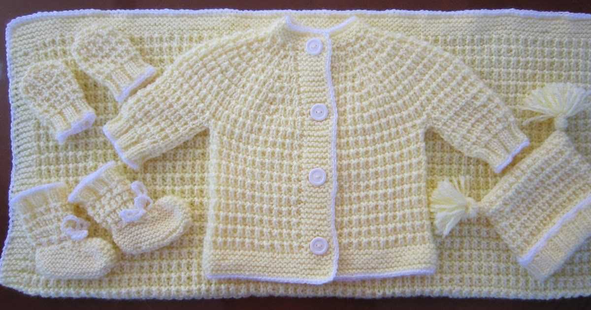 Newborn baby sweater knitting pattern