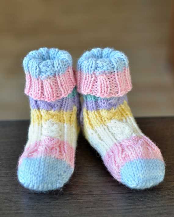 Baby sock knit pattern