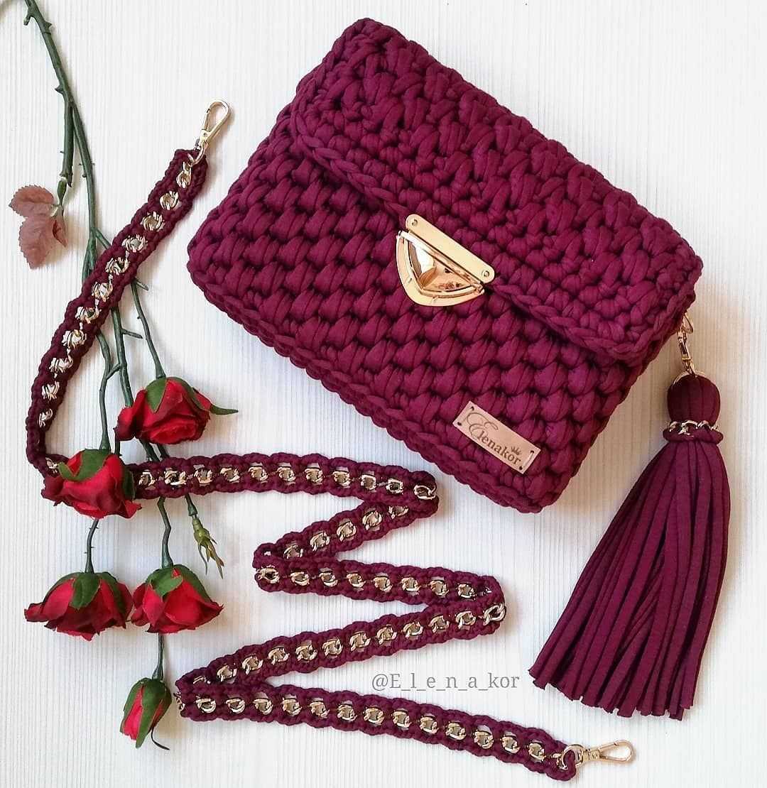 Knitted clutch bag pattern