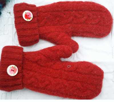 Free knit felted mitten pattern