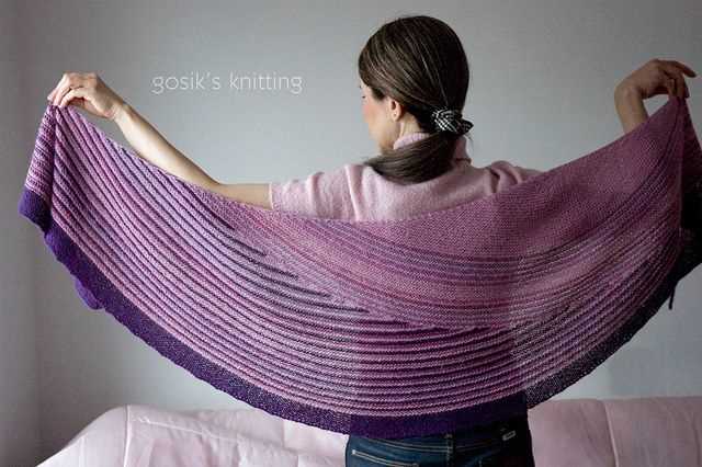Alpaca shawl knitting pattern