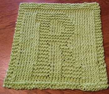 Alphabet dishcloth knitting patterns
