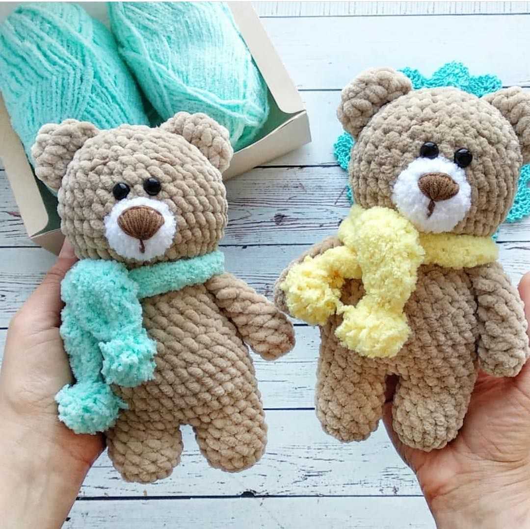 Small teddy bear knitting pattern