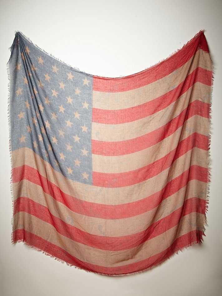 American flag scarf knitting pattern