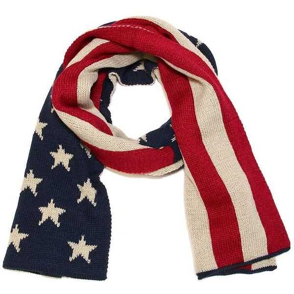 American flag scarf knitting pattern