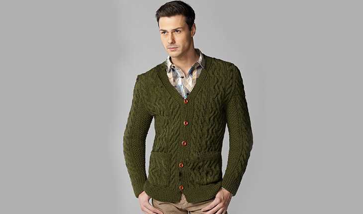 Free mens aran cardigan knitting patterns