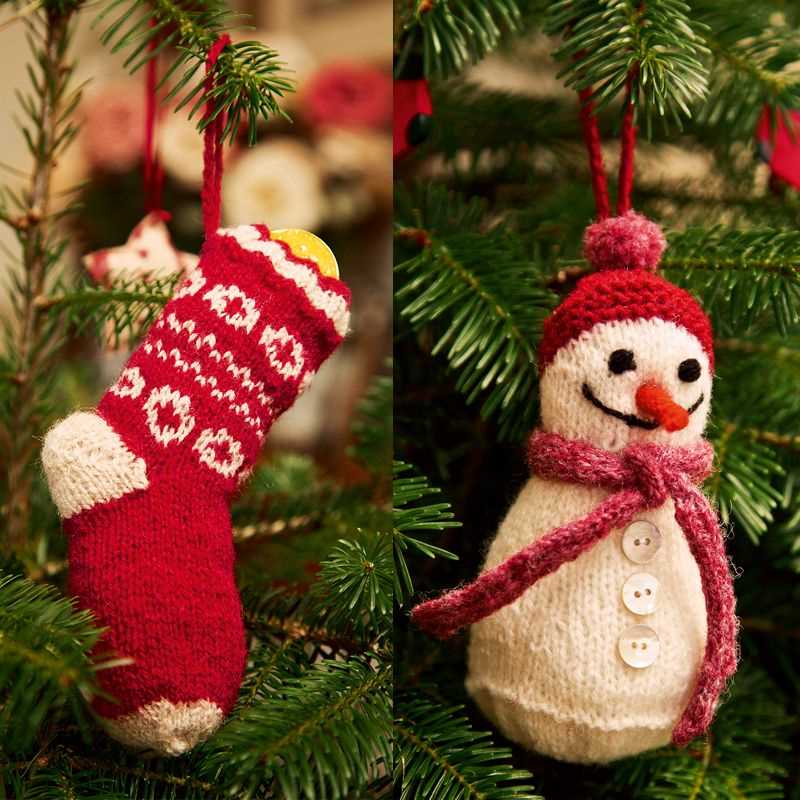 Angel christmas stocking knitting pattern