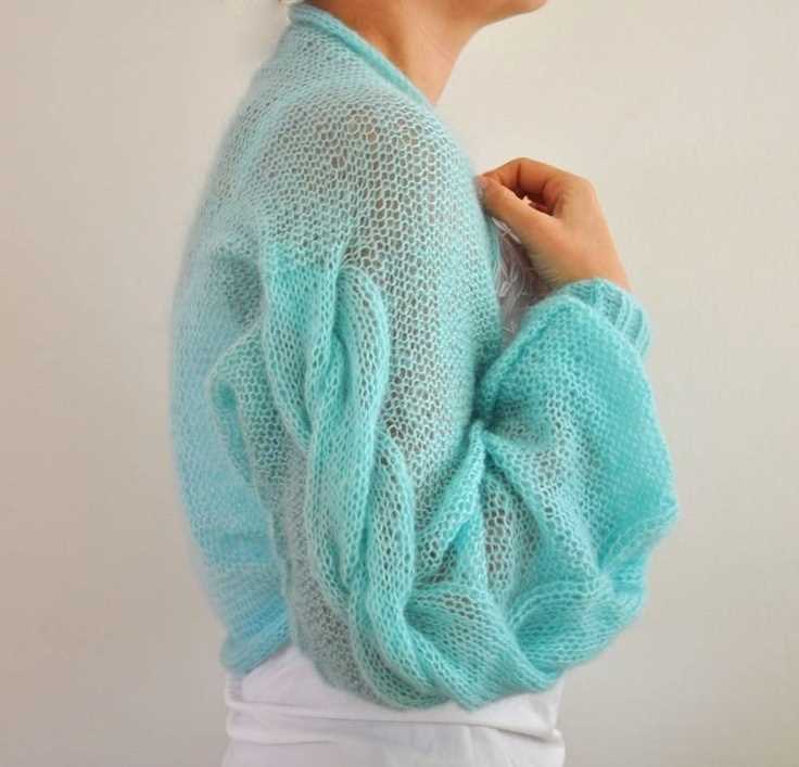 Angora shrug knitting pattern