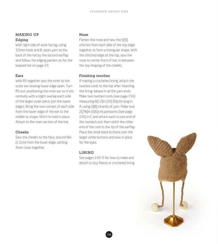 Animal hat knitting patterns for adults