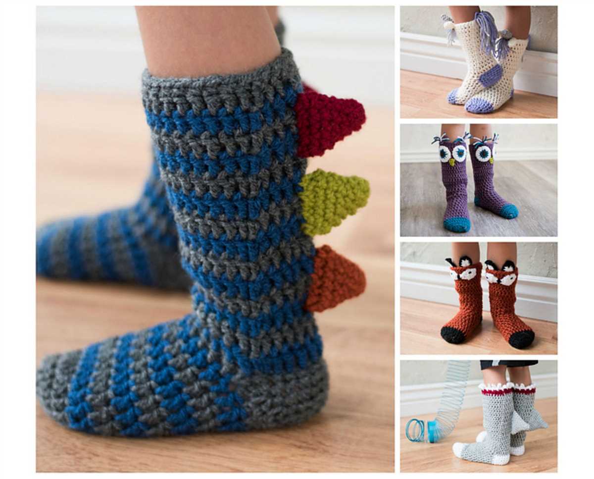 Animal socks knitting pattern