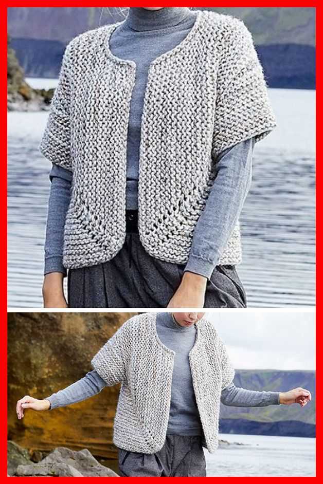 Jutka cardigan free knitting pattern