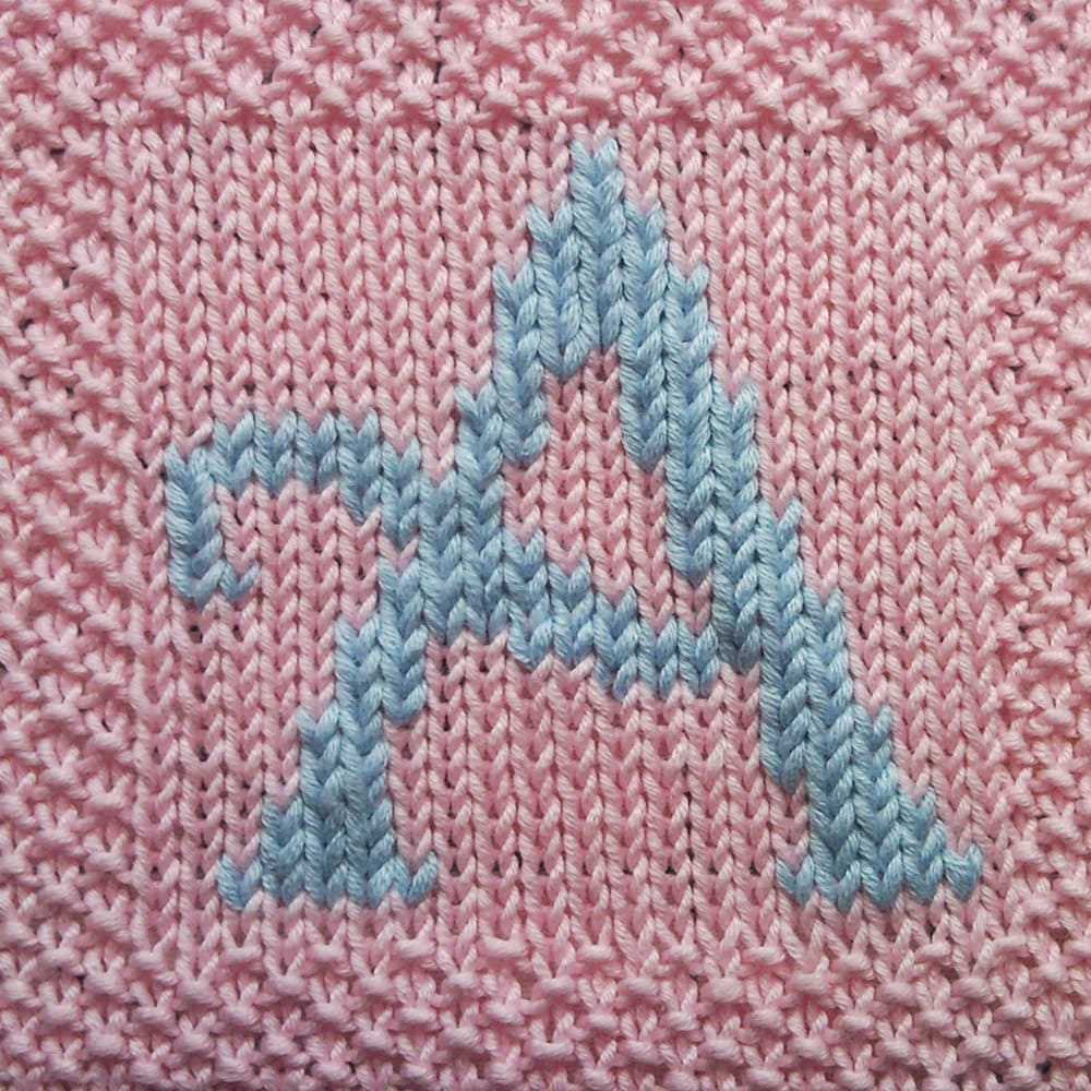 Knitting pattern letter jumper