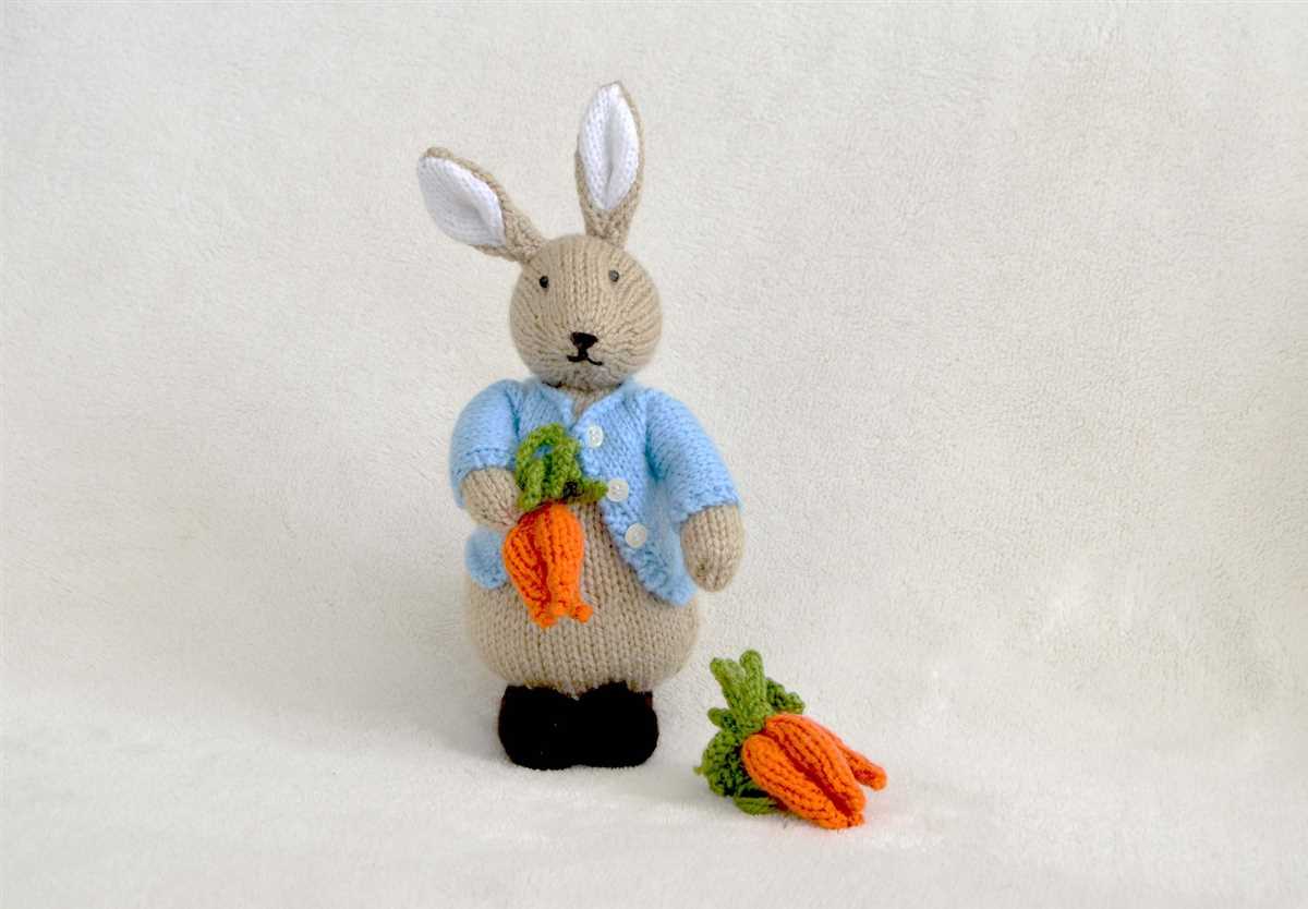 Vintage rabbit knitting pattern