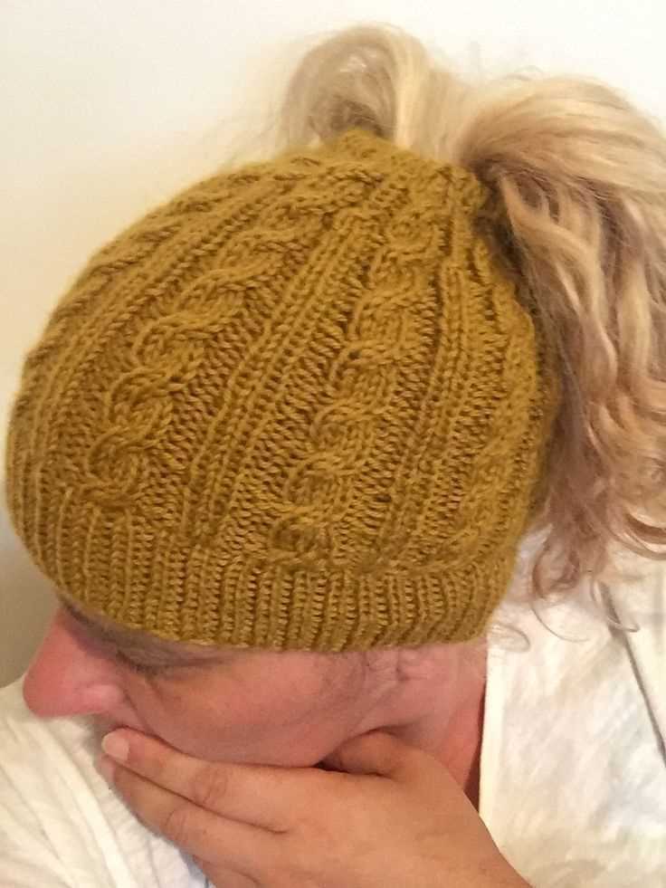 Ponytail knit hat patterns free