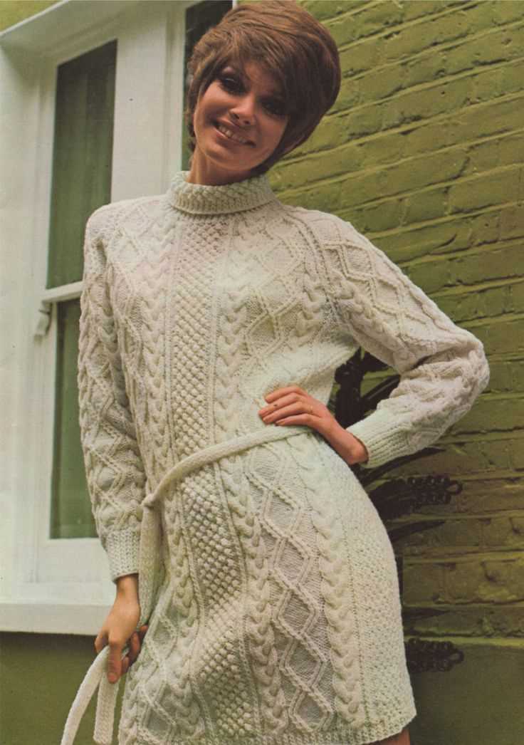 Aran dress knitting pattern