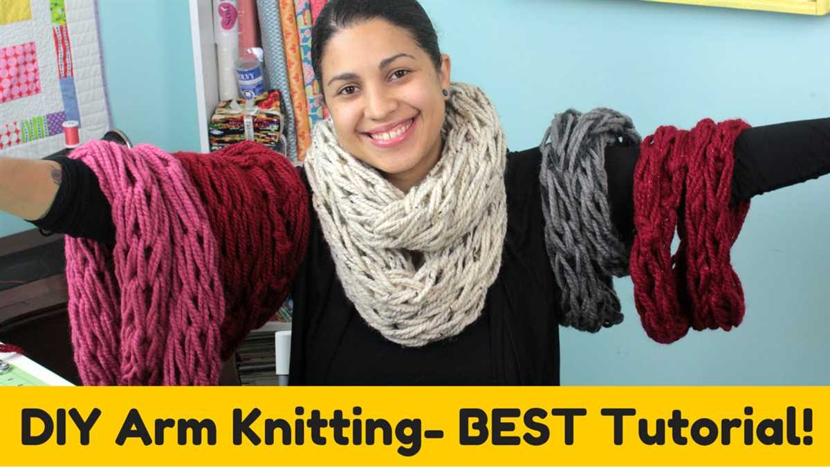 Arm knit infinity scarf pattern