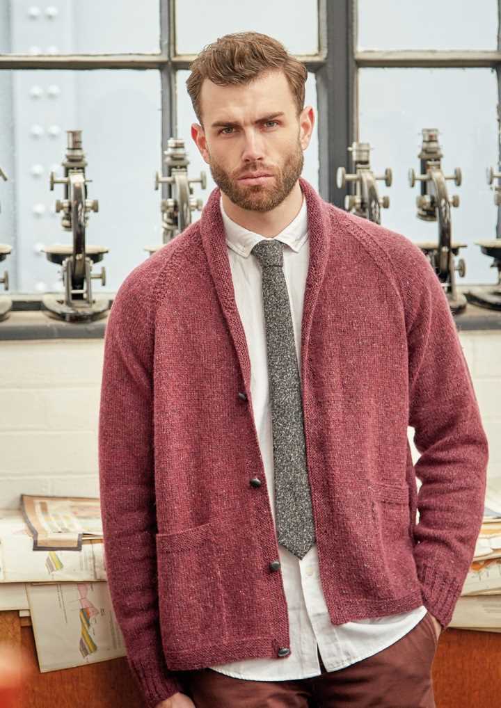 Mens cardigan knitting pattern