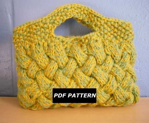 Knitted clutch bag pattern