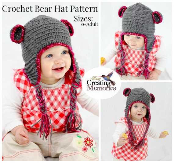 Bear beanie knitting pattern