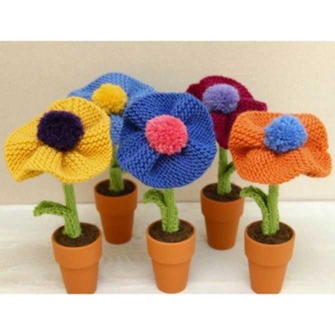 Create Beautiful Floral Decorations with These Free Knitting Patterns Free knitted flower patterns